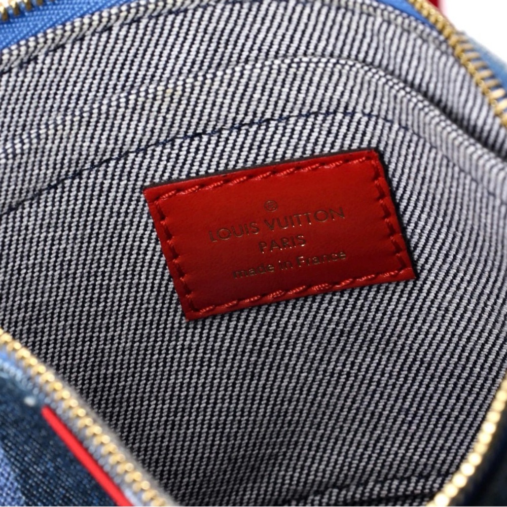 Louis Vuitton Multi Pochette Accessoires in Damier & Monogram Patchwork Denim - Picture 6 of 7